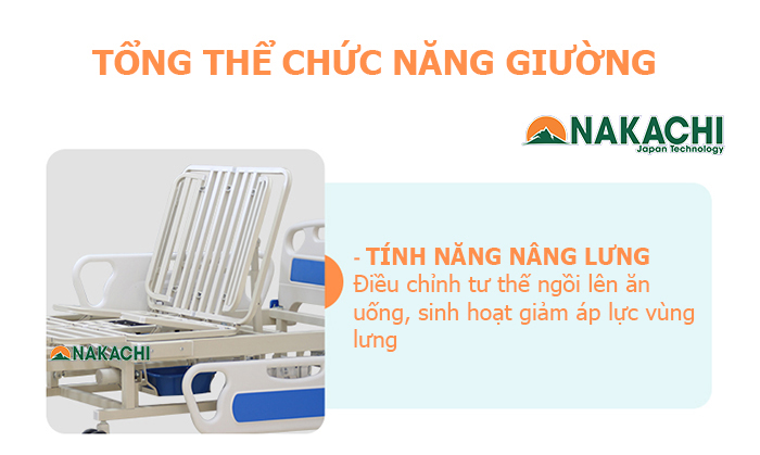 tính năng Giường Y Tế Đa Năng Điện Cơ Nakachi NC-04DC